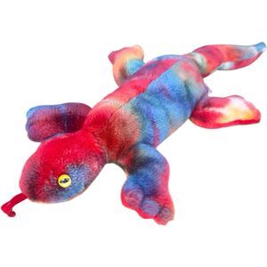 Ty Beanie Buddy Lizzy the Lizard 20" Beanbag Plush Colorful Tie Dye 1999 Toy